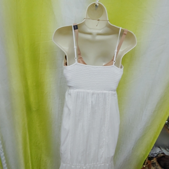 A Pea in the Pod • Boho White Crochet Long Maxi Maternity Dress Small Vacation - Picture 11 of 13